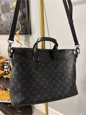 Louis Vuitton Monogram Eclipse Briefcase - Black Preloved